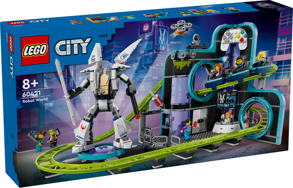 LEGO 60421 City Achterbahn mit Roboter-Mech LEGO, 60421, City, Achterbahn, mit, Roboter-Mech