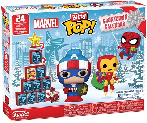 Funko Bitty POP! Countdown Calendar Marvel 2025 Adventskalender mit 24 Überraschungen