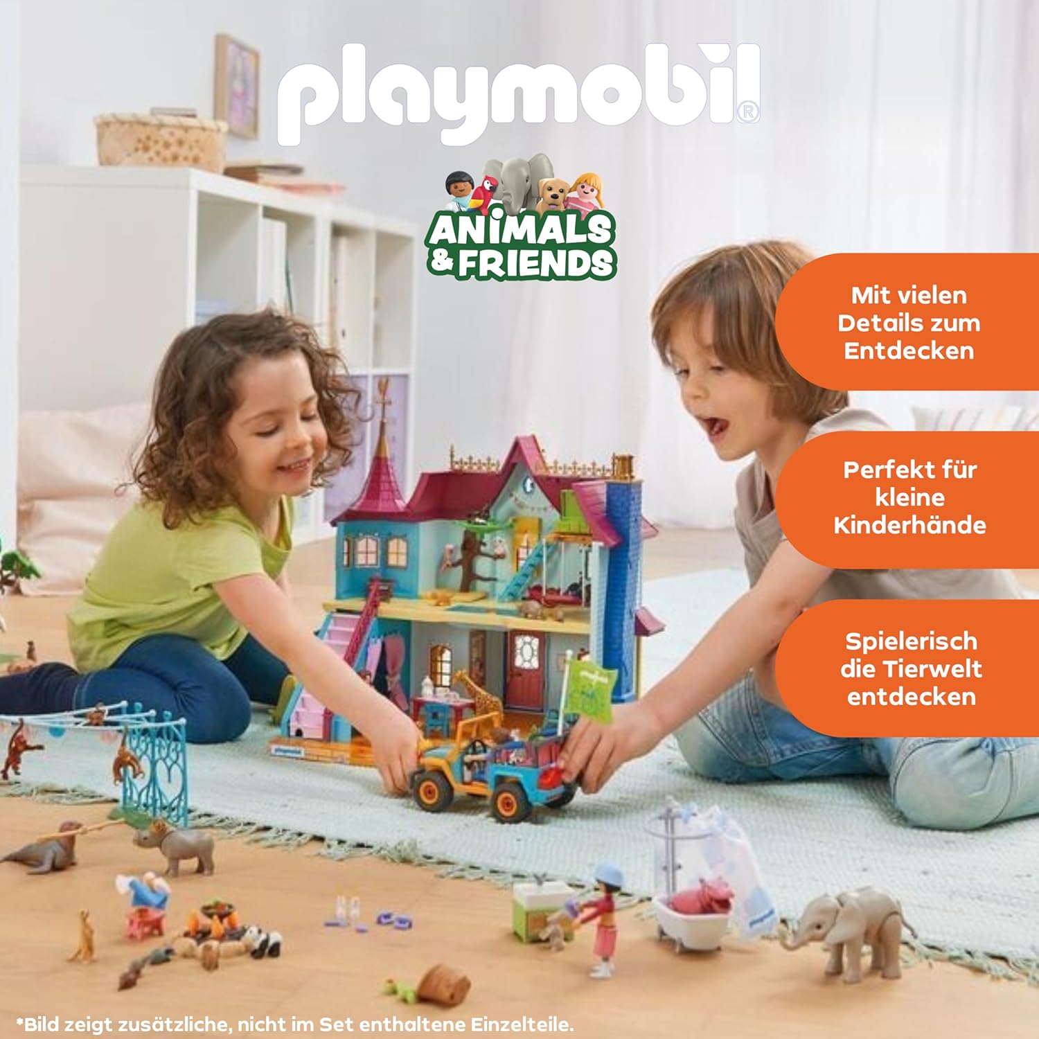 PLAYMOBIL 71854 bunter geländewagen Person, Kind, Weiblich, Mädchen, Spielbereich