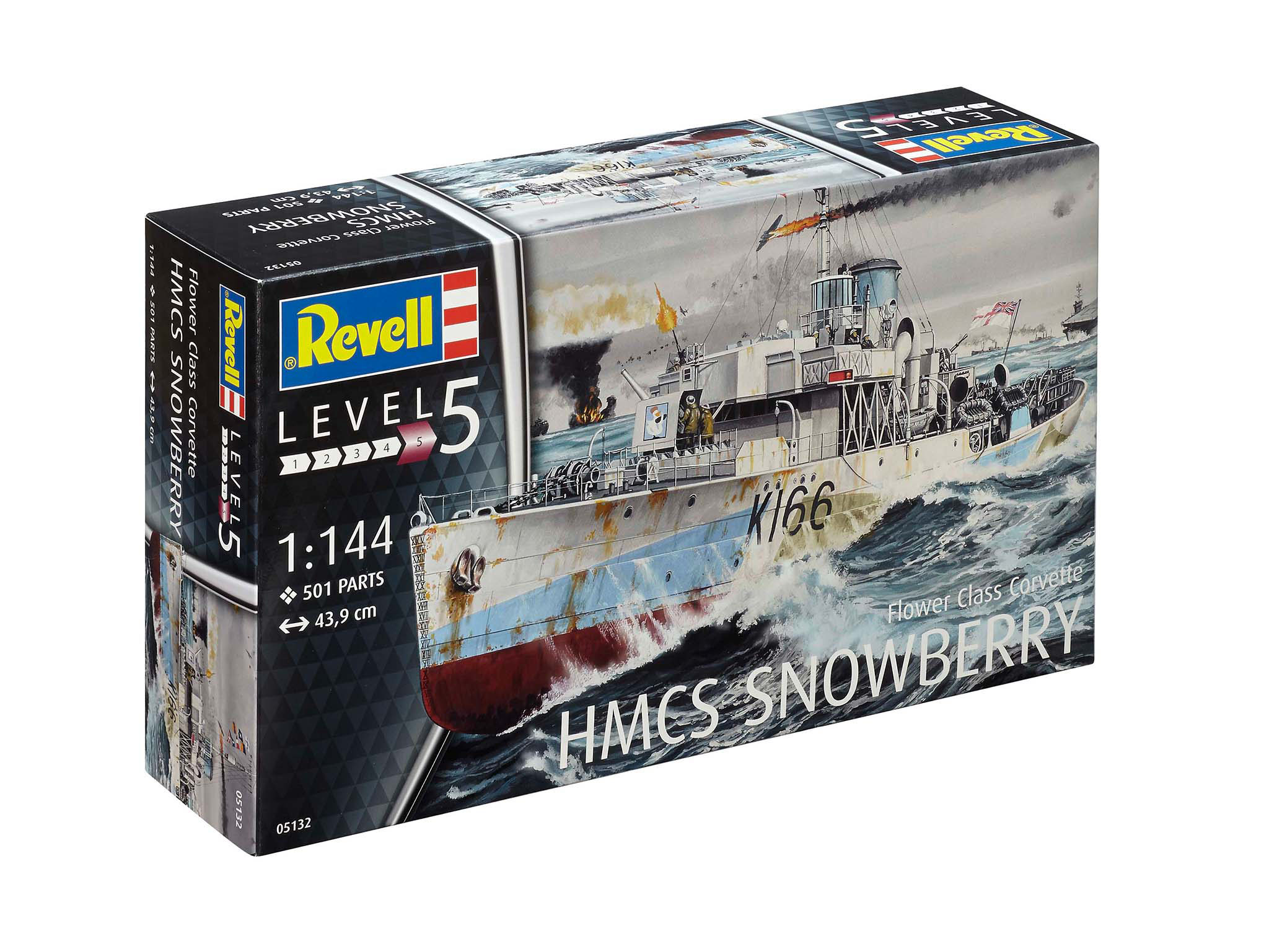 Revell 05132 Flower Class Corvette HMCS Snowberry Modellbausatz