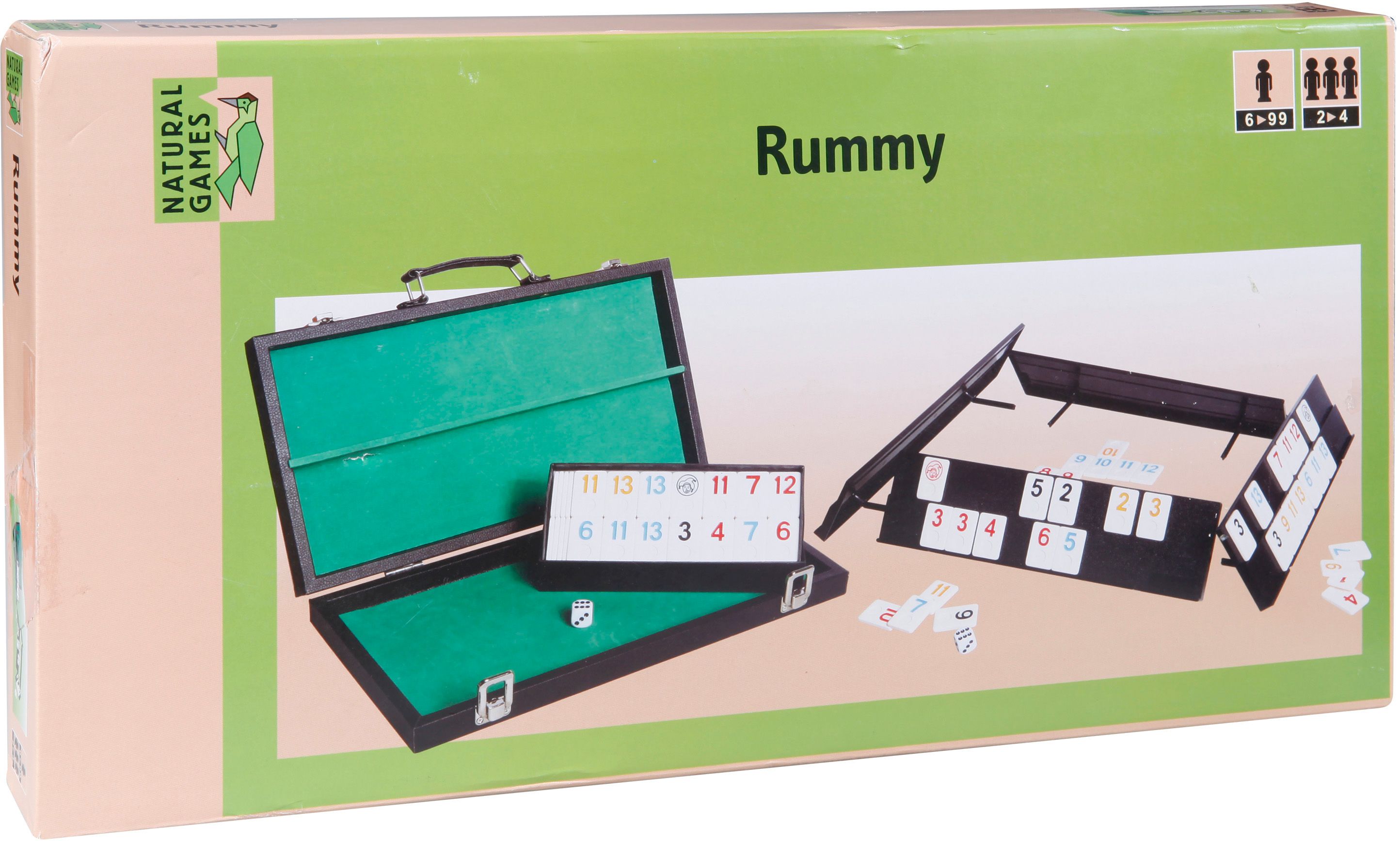 Natural Games Rummy im Koffer, 106 Steine Natural, Games, Rummy, im, Koffer, 106, Steine