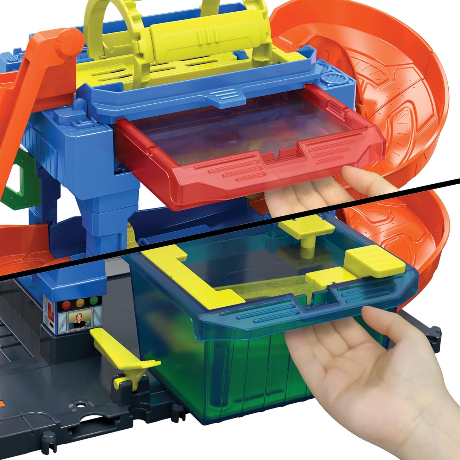 Hot Wheels City Tunnel Twist Car Wash HTN80 Spielzeug, Plastik