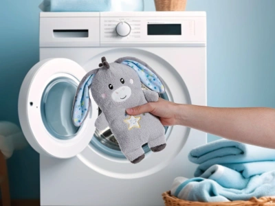Baby Einschlafhilfe Esel Littledoo in Geschenkbox