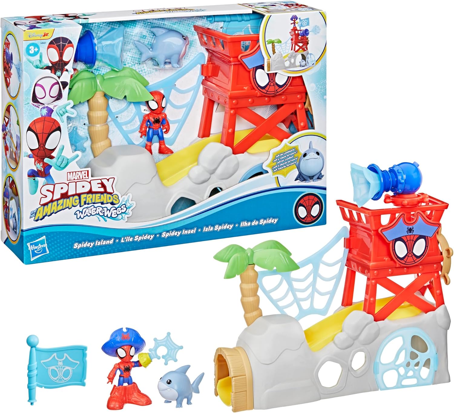 Marvel Spidey und Seine Super-Freunde Water-Webs Spidey Insel Spielset mit 2 Figuren Marvel Spidey und Seine Super-Freunde Water-Webs Spidey Insel Spielset mit 2 Figuren