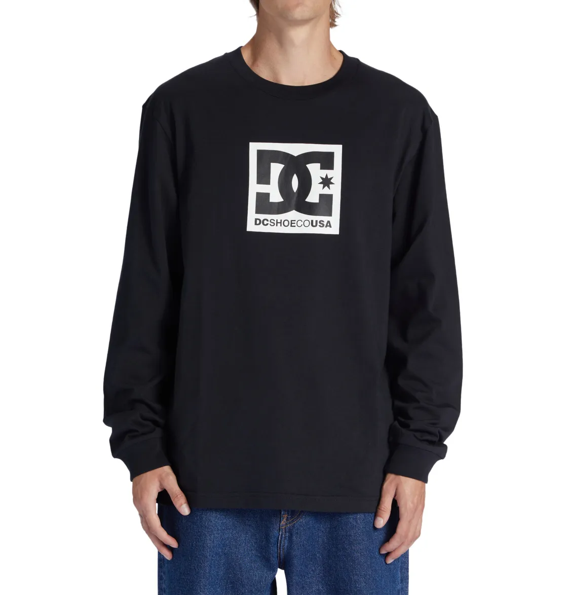 DC Square Star - Longsleeve für Männer Schwarz GR. L