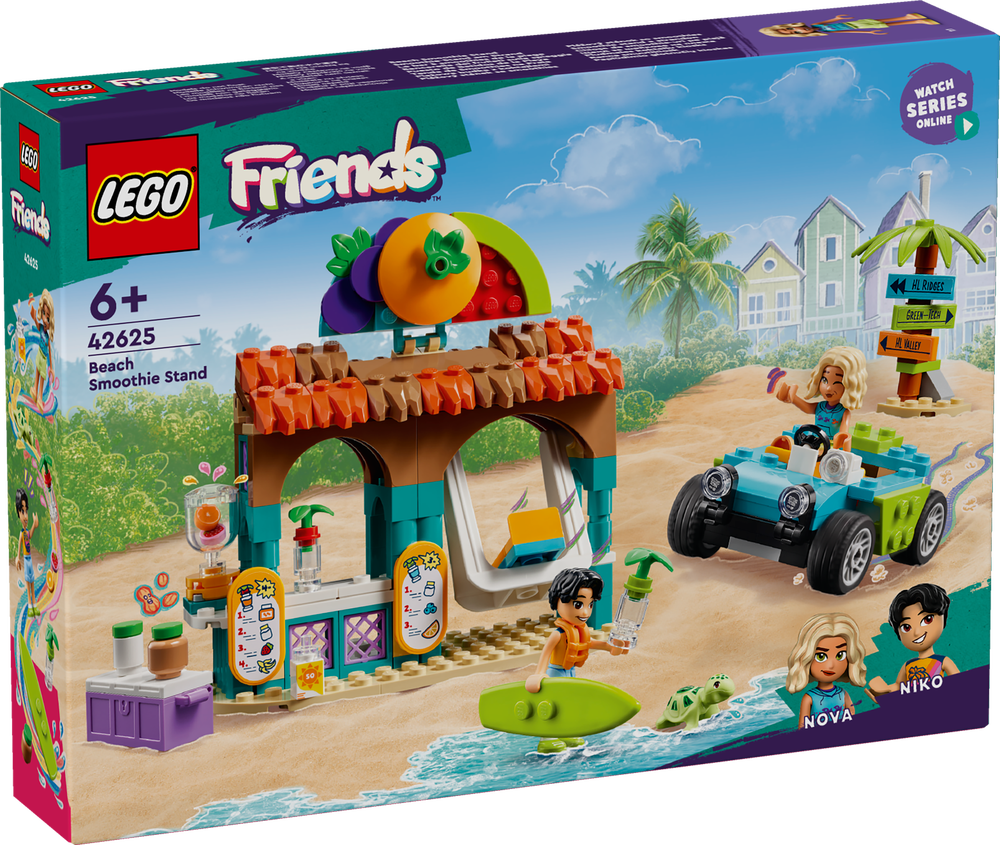 LEGO 42625 Friends Smoothie-Stand am Strand Spielset LEGO, 42625, Friends, Smoothie-Stand, am, Strand, Spielset, Maschine, Rad, Spielzeug, Person, Spielbereich