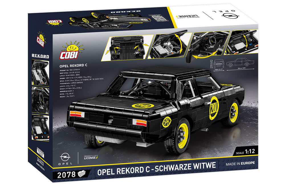 Cobi 24333 Opel Rekord C Schwarze Witwe