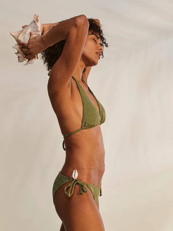 ROXY Current Coolness - Verlängertes Triangle-Bikinioberteil für Frauen GR. L