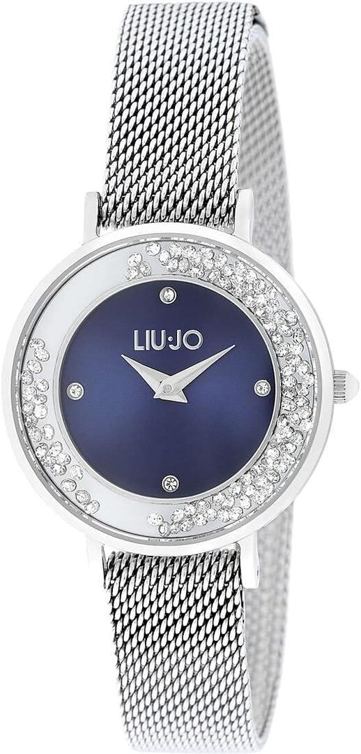 LIU, JO, Mini, Dancing, Slim, Silber, Schwarz, TLJ1690, Armbanduhr, Arm, Körperteil, Person