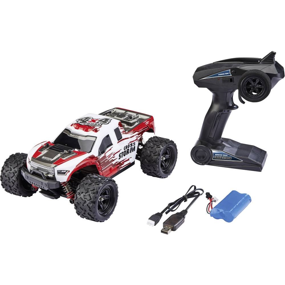Revell 24830 RC X-TREME Monster Truck "Cross Storm" – RC Geländewagen mit 50 km/h und Allradantrieb