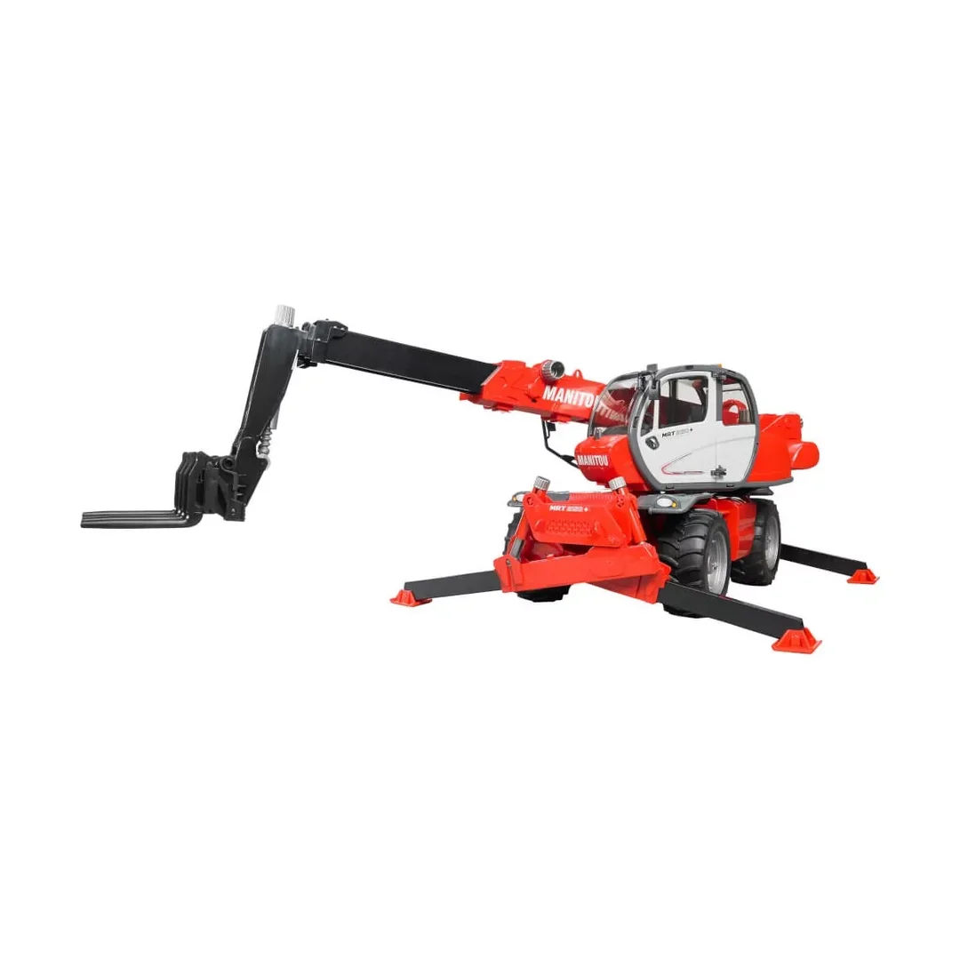 Bruder 02129 Manitou Teleskopstapler MRT 2150 mit Zubehör Bruder 02129 Manitou Teleskopstapler MRT 2150 mit Zubehör