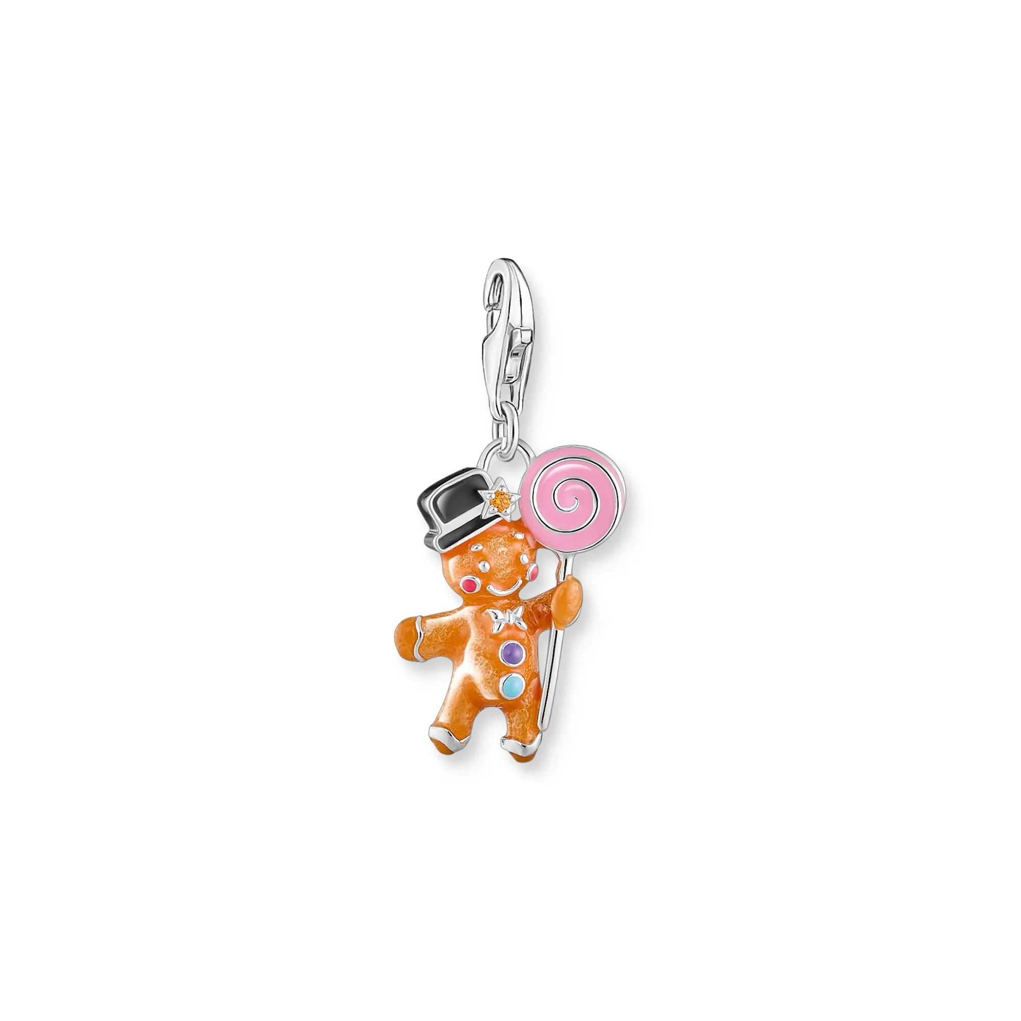 Thomas Sabo Anhänger Charm Club Lebkuchenmann Orange 2064 691 7