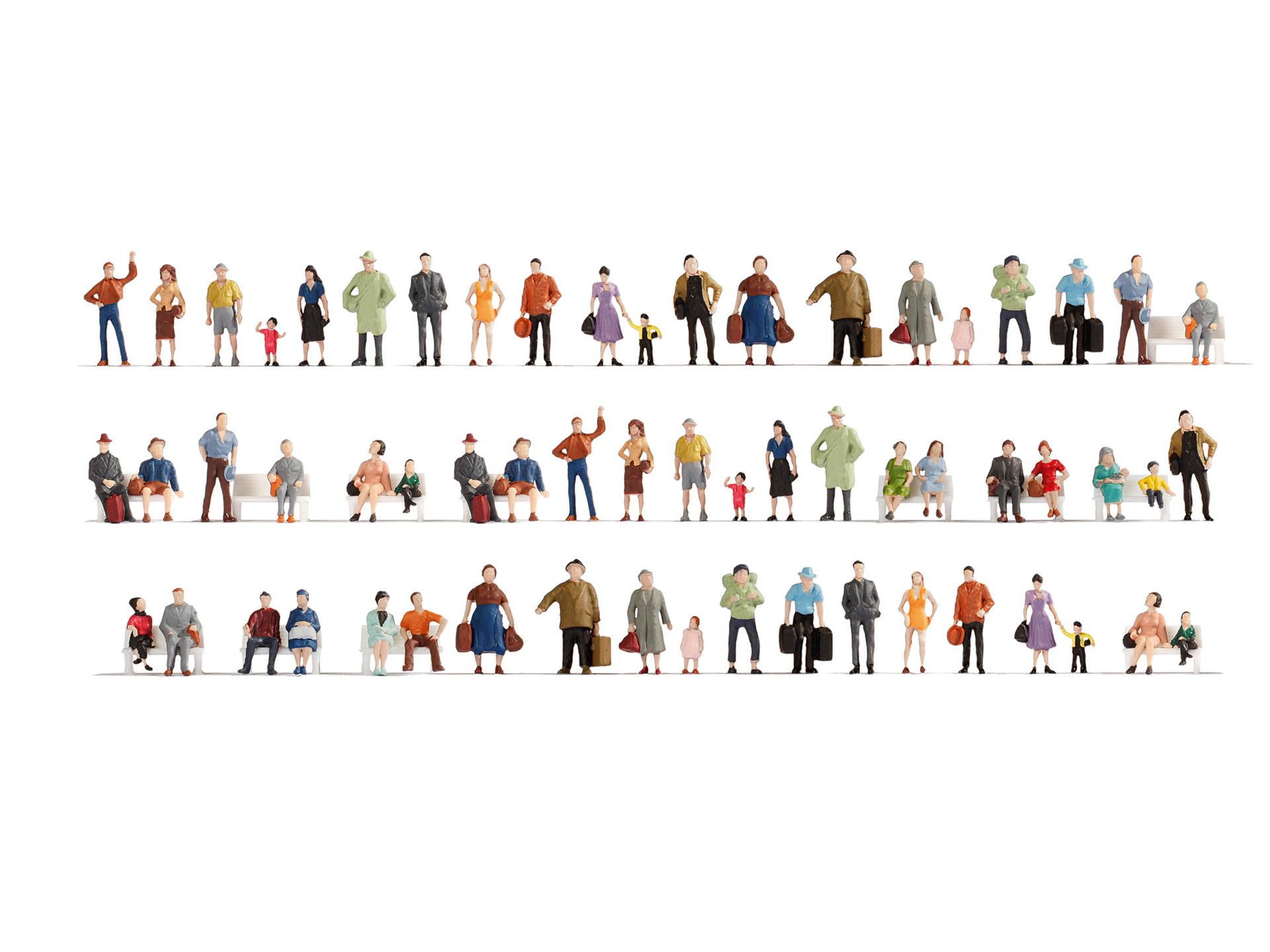 NOCH 38401 MEGA-SPAR-SET Figuren 60 Stück