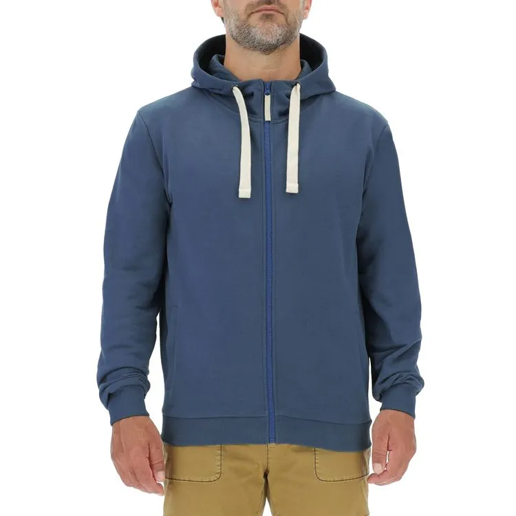 JEEP Herren Kapuzenjacke O103180BL - Dunkelblaue Sweatjacke mit Jeep-Star-Print und Reißverschluss GR. XXL