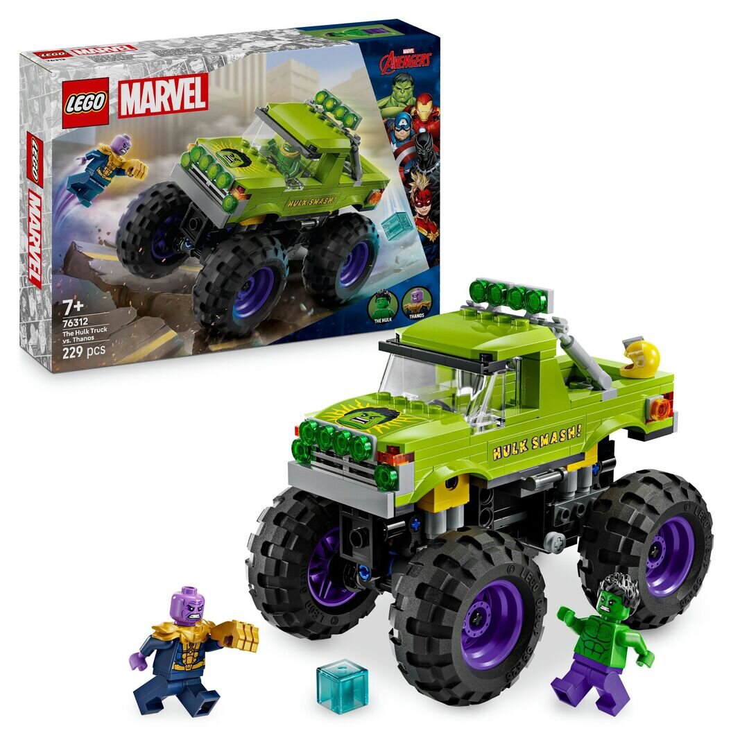 LEGO® Marvel Super Heroes 76312 Hulk-Truck vs. Thanos Maschine, Rad, Auto, Fahrzeug, Person, Maschine, Rad, Auto, Fahrzeug, Person, Maschine, Rad, Auto, Fahrzeug, Person