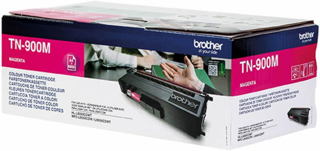 Brother TN-900M Tonerpatrone Magenta für brillante Farbdrucke Computerausrüstung, Elektronik, Hardware, Adapter, Kiste
