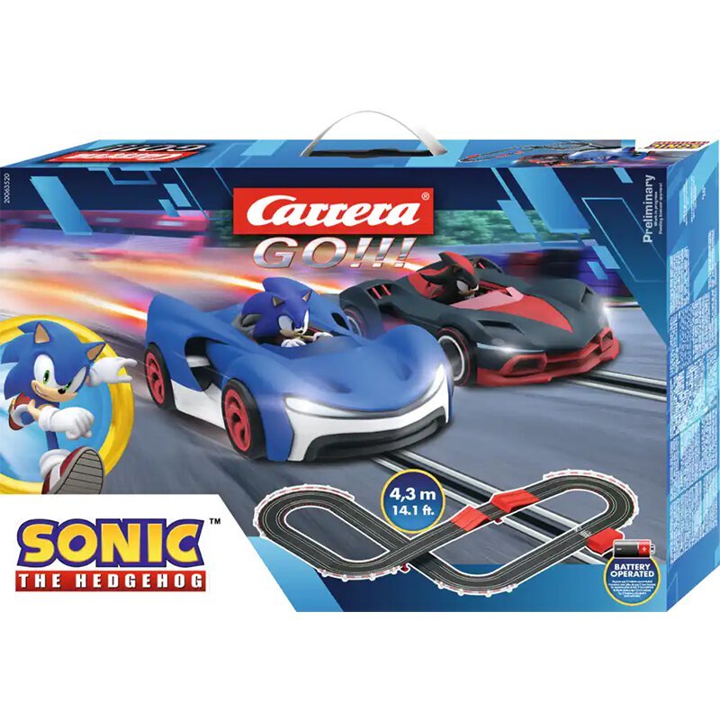Carrera Sonic the Hedgehog 20063520 Carrera, Sonic, the, Hedgehog, 20063520, Maschine, Rad, Auto, Fahrzeug, Sportwagen