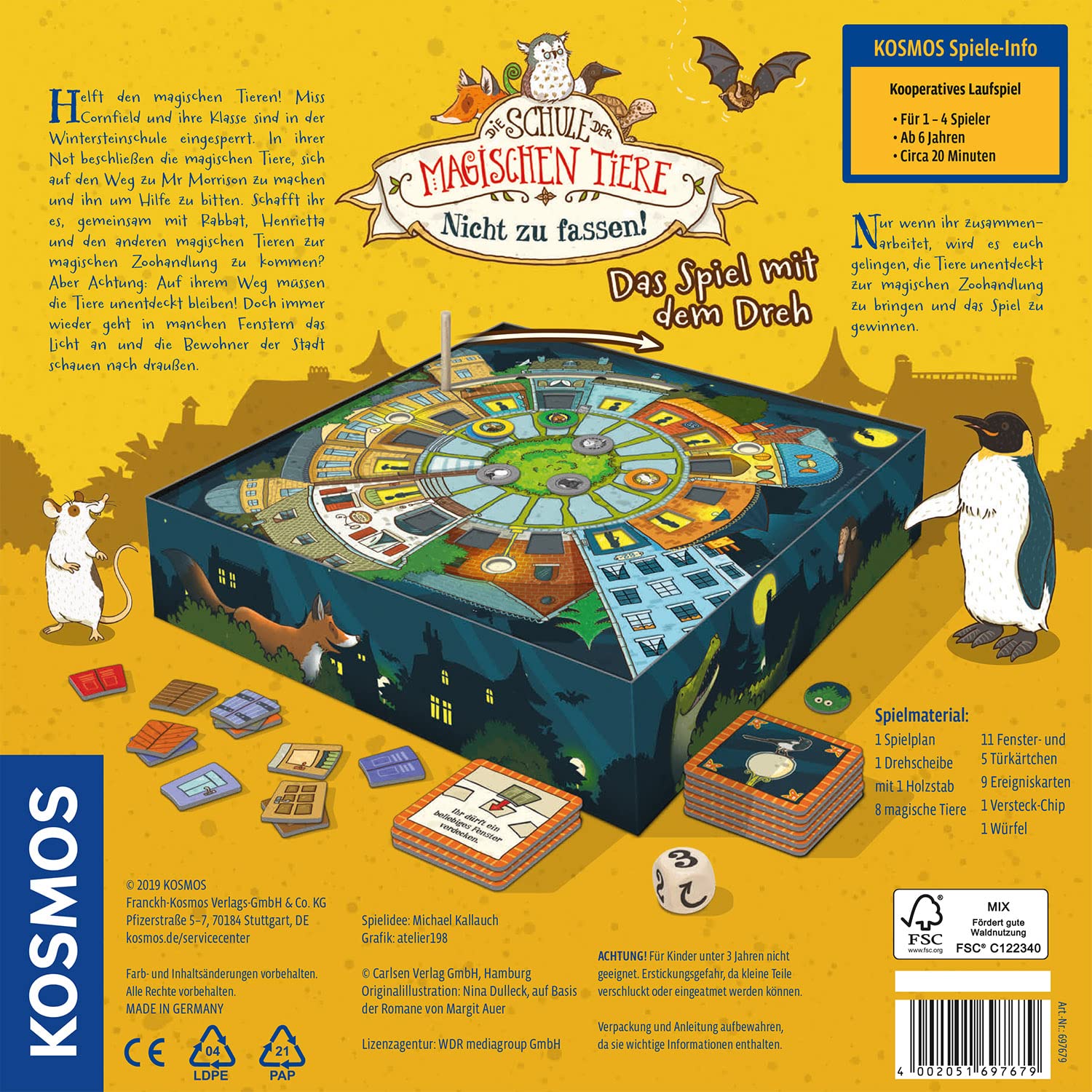 Kosmos Die Schule Der Magischen Tiere - Kooperatives Spiel Zur Erfolgsbuchreihe 697679 Tier, Vogel, Pinguin, Werbung, Plakat