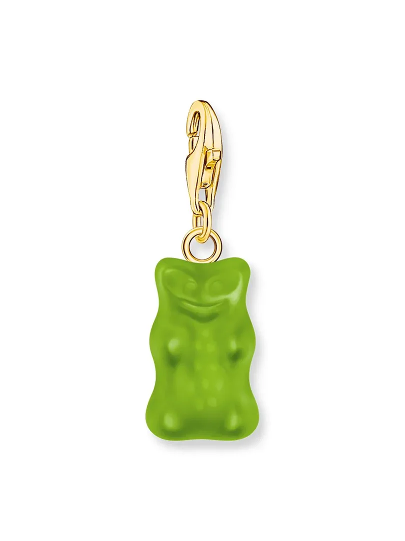 Thomas Sabo Anhänger Charm-Club Goldbär Grün Gold 2192-413-6