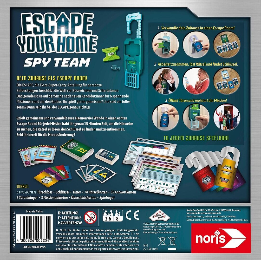 Noris  Escape Your Home – Gesellschaftsspiel mit Timer 606101975