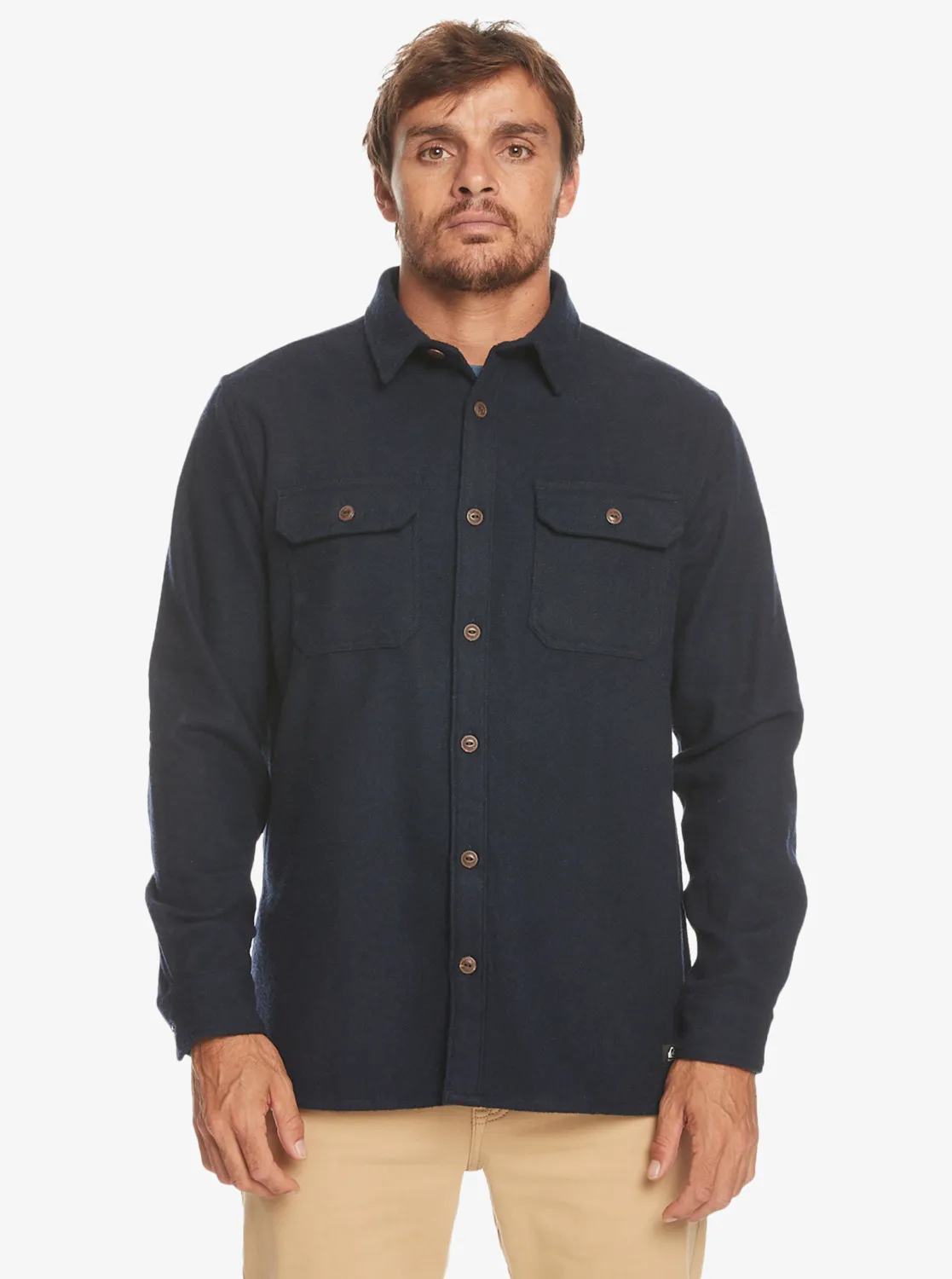 Quiksilver Salterhill - Langärmliges Hemd für Männer Schwarz GR. L