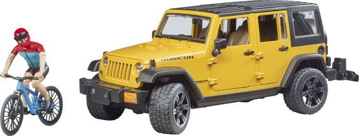 Bruder_02543_Jeep_Wrangler_Rubicon_Unlimited_Mit_\nMountainbike_Und_Radfahrer