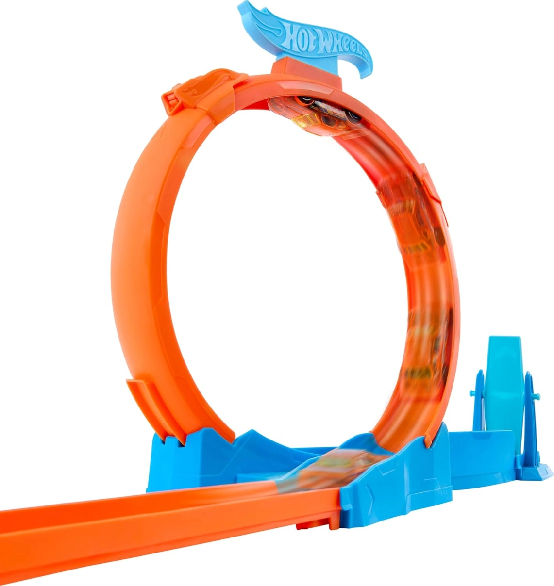 Hot Wheels Track Creator Dreifach-Looping-Pack und Spielzeugauto im Maßstab 1:64, Trackbauset Hot Wheels Track Creator Dreifach-Looping-Pack und Spielzeugauto im Maßstab 1:64, Trackbauset
