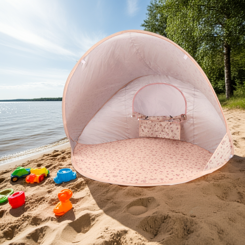 Strandmuschel mit UV- Schutz dreamy flowers
