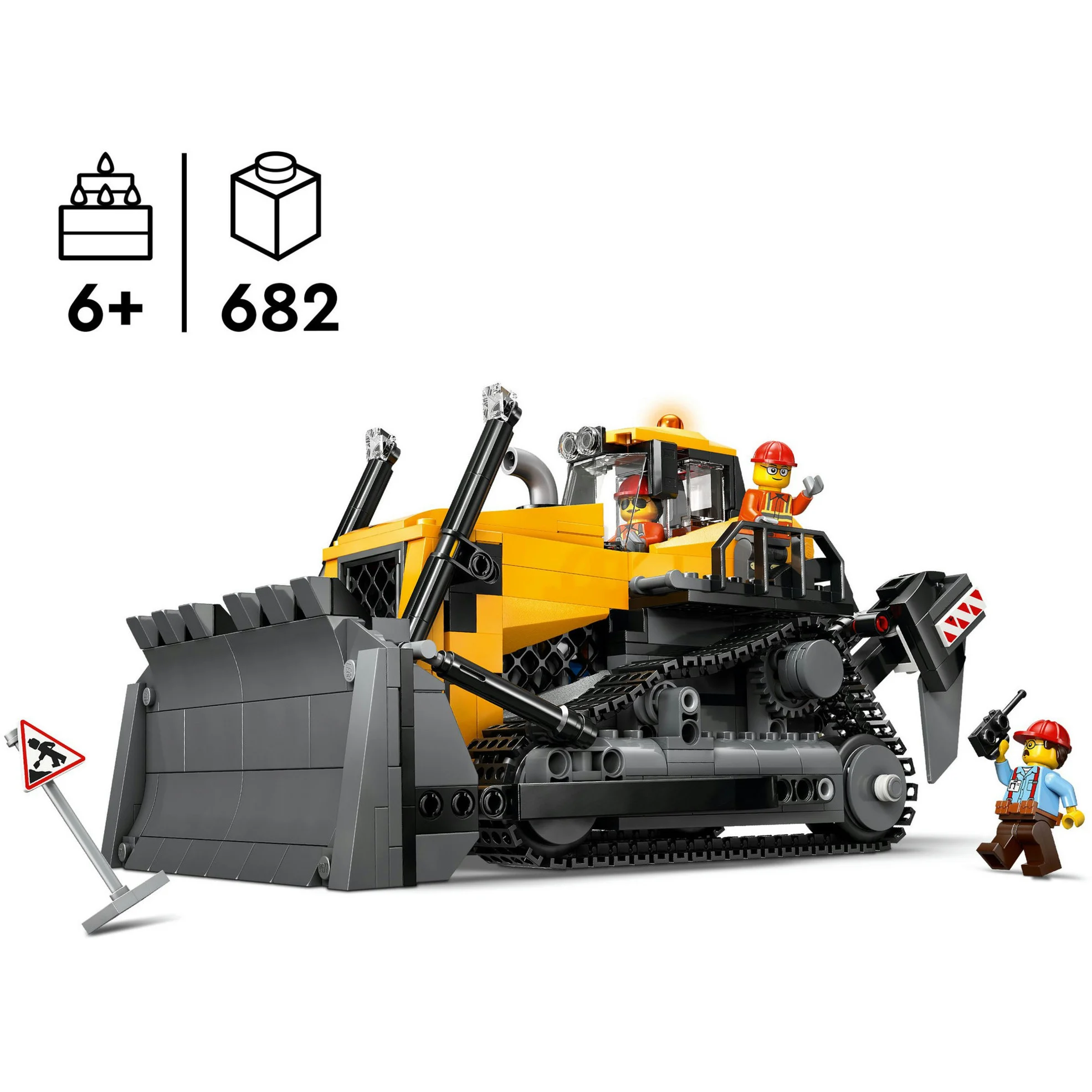 LEGO® City 60466 Gelber Bulldozer
