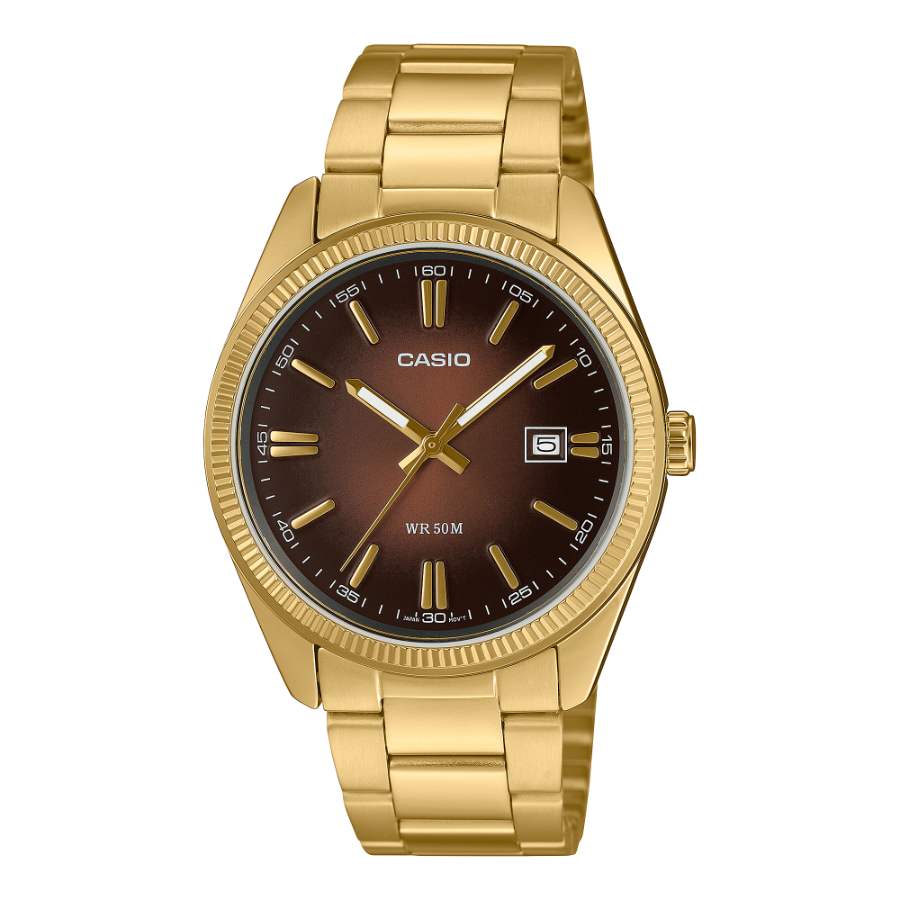 CASIO Timeless Collection MTP-1302PGC-5AVEF Gelbgold Herren Uhr