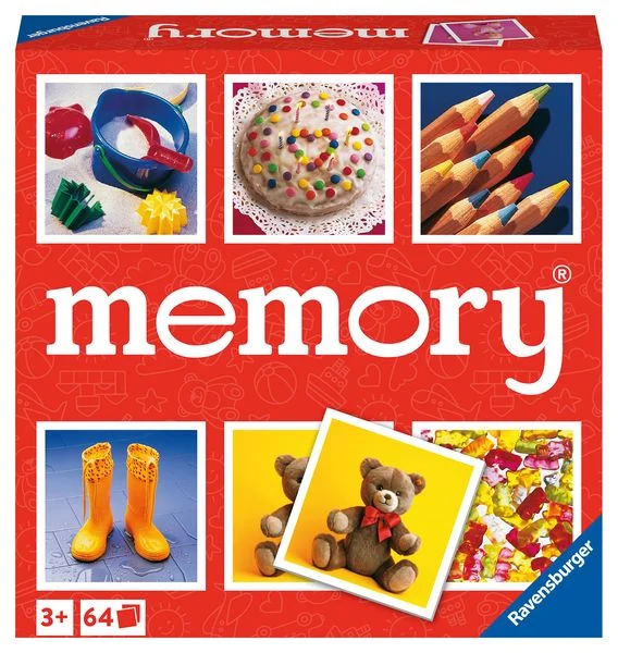 Ravensburger Spiele20880Junior memory, der Spieleklassiker für die ganze Familie, Merkspiel für 2-8 Spieler ab