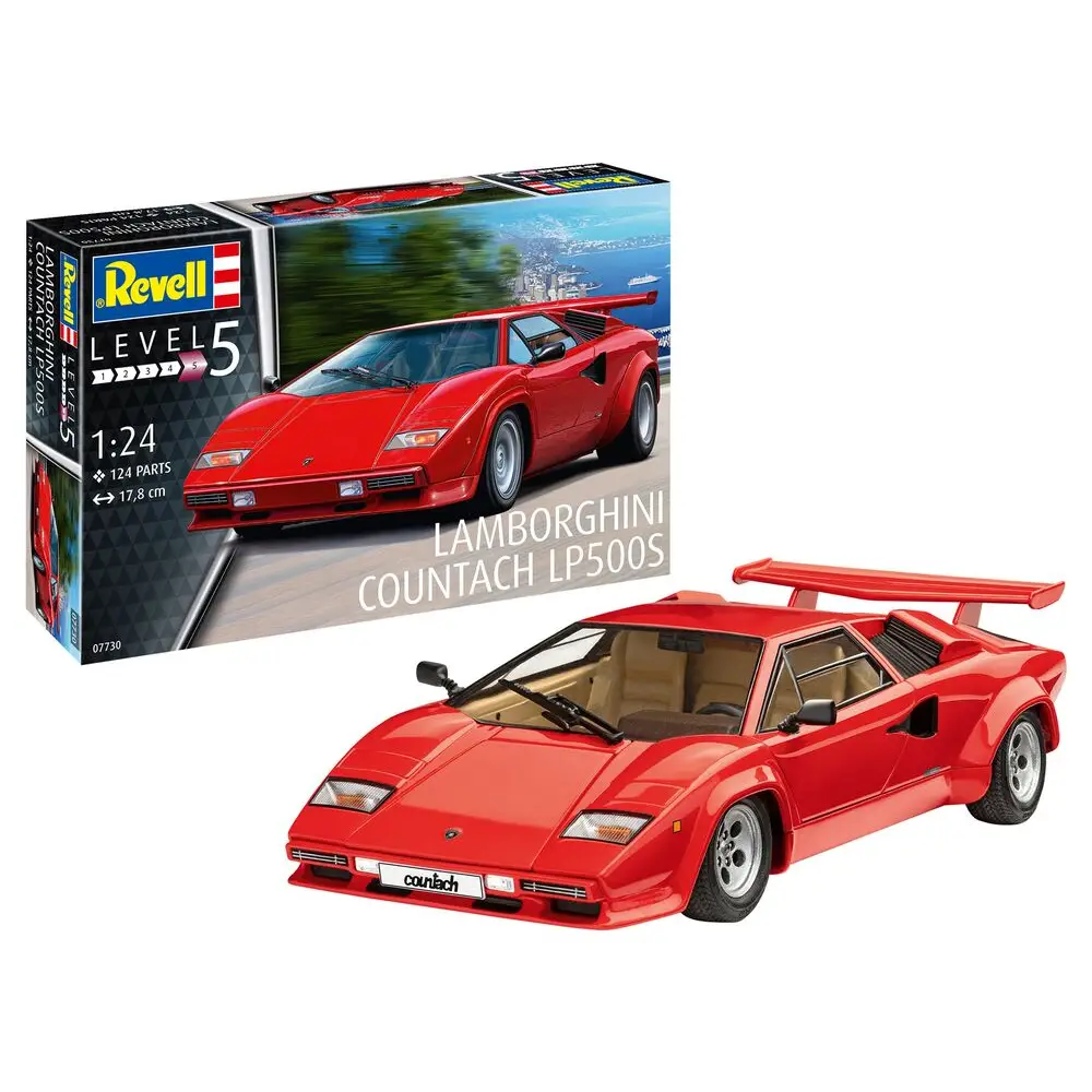 Revell 07730 Lamborghini Countach LP500S – Supersportwagen Modell 1:24