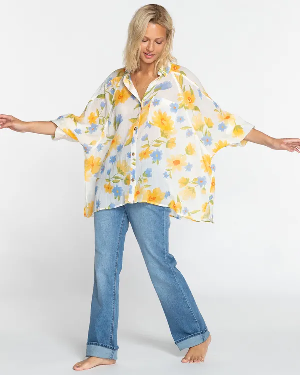 Billabong Shirt Langarm Damen Salt GR. L