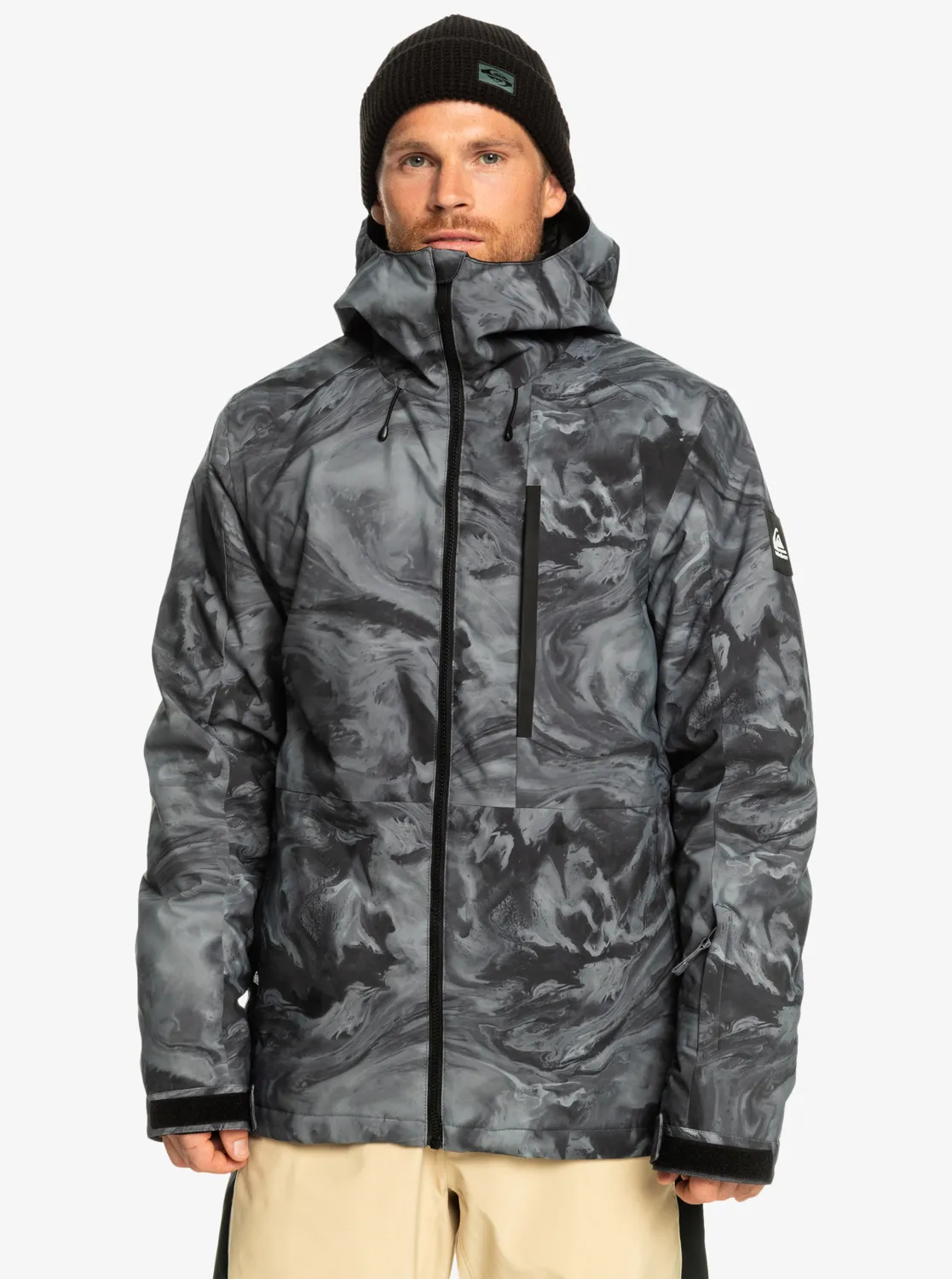 Quiksilver Mission - Funktionelle Schneejacke für Männer Metallgrau GR. M