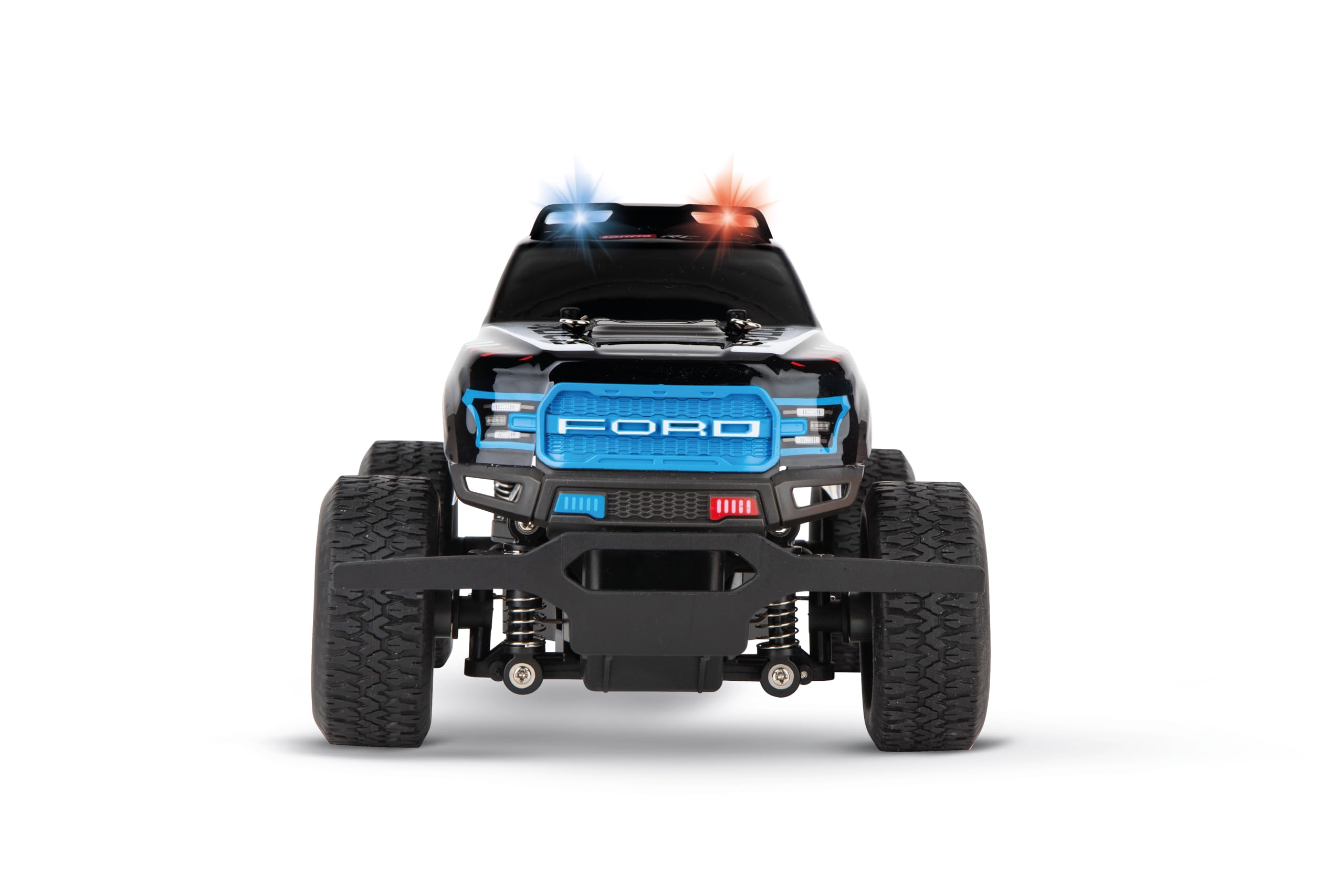 Carrera 370182024 - RC Ford F-150 Raptor Police mit Licht, Allrad & Metallgetriebe Gras, Rasen, Rasenmäher, Pflanze, Werkzeug