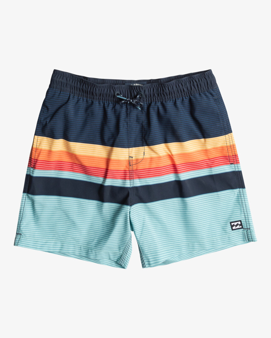 Billabong Badehose All Day Stripes für Männer Blau Streifen EBBJV00113-BLUB, Bekleidung, Kurze Hosen, Rock, Badehose