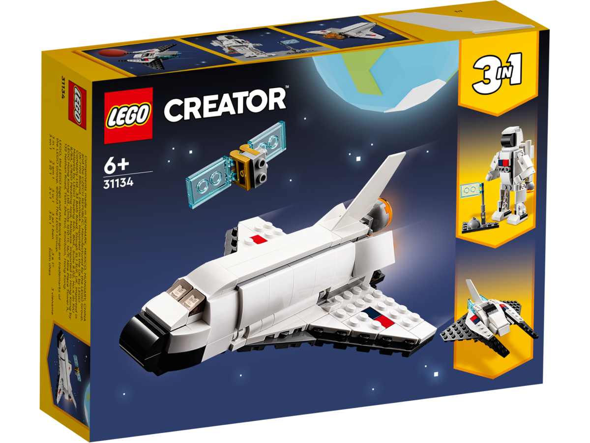 LEGO, Creator, 3, in, 1, Spaceshuttle, 31134, Flugzeug, Raumschiff, Fahrzeug, Raumfähre, Spielzeug LEGO Creator 3 in 1 Spaceshuttle 31134