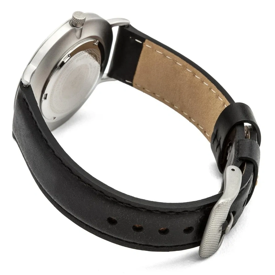 Superdry SYG194B - Herrenuhr, 40 mm, Stahlgehäuse & Lederband