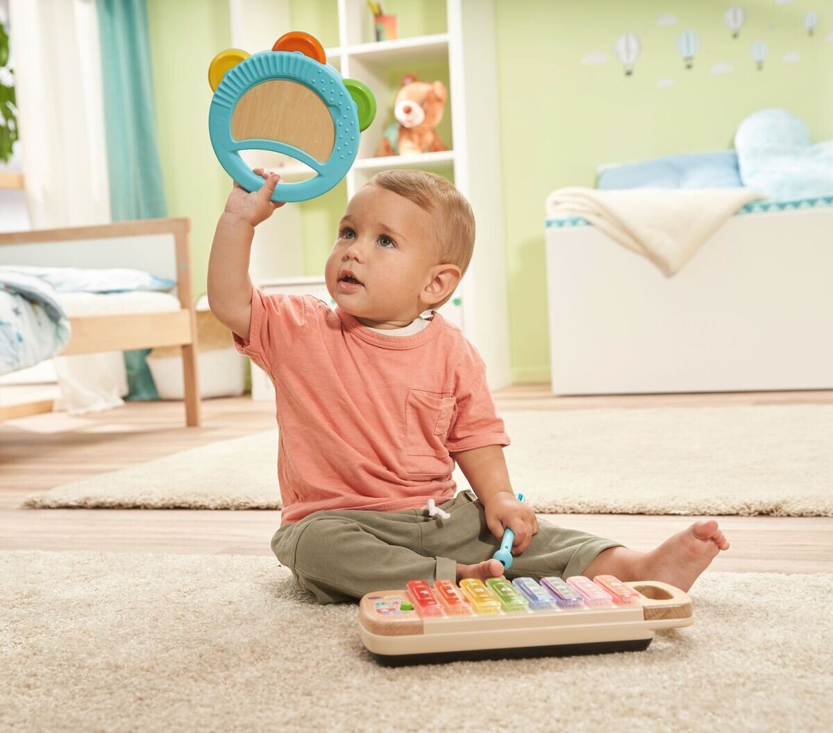 VTech Interaktives Holz-Xylofon mit Tamburin