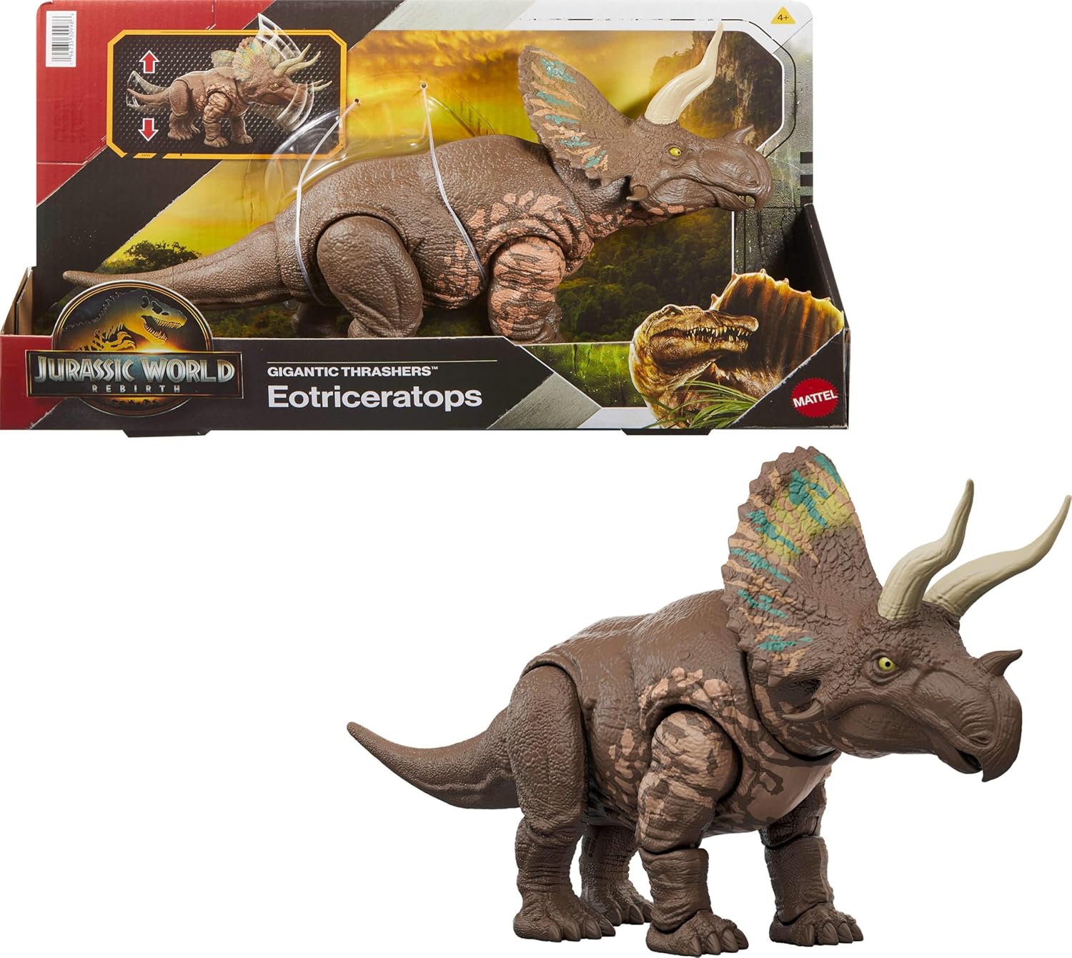 Jurassic World™ Gigantic Thrashers Eotriceratops Tier, Dinosaurier, Reptil