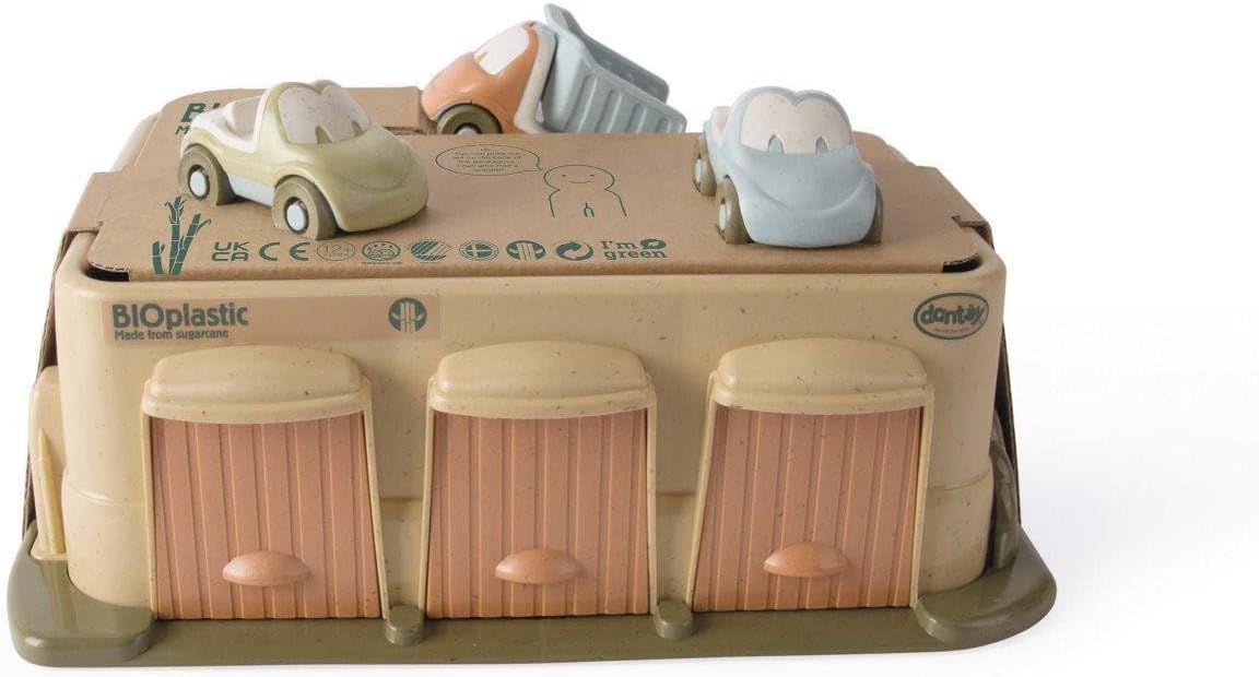 Dantoy 5651 BIO Garage - Spielset mit 3 Autos aus Biokunststoff Dantoy 5651 BIO Garage - Spielset mit 3 Autos aus Biokunststoff