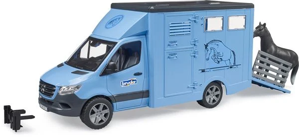 Bruder, 02674, MB, Sprinter, Tiertransporter, mit, 1, Pferd Bruder 02674 MB Sprinter Tiertransporter mit 1 Pferd