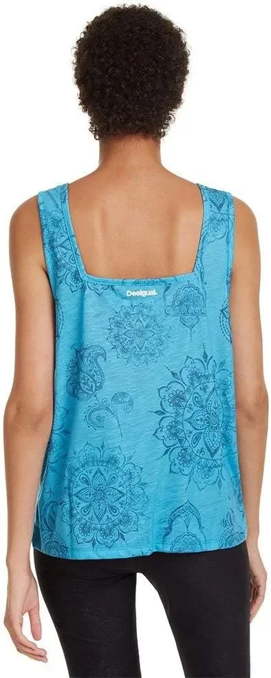 Desigual T-Shirt Oversize Hindi Dancer Gr. M 19SOTK18-7058