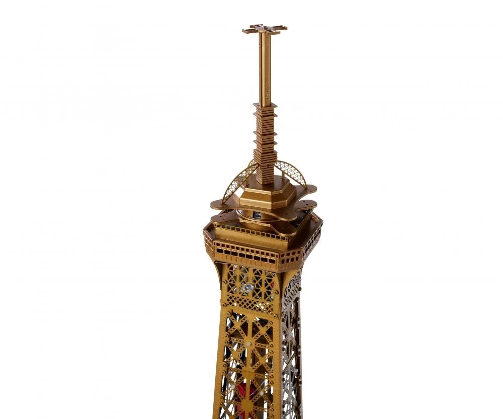 IXO 520010104 Premium Eiffelturm 1:270 - Modellbausatz mit Licht & Fernbedienung Architektur, Gebäude, Turm, Bronze, Lampe