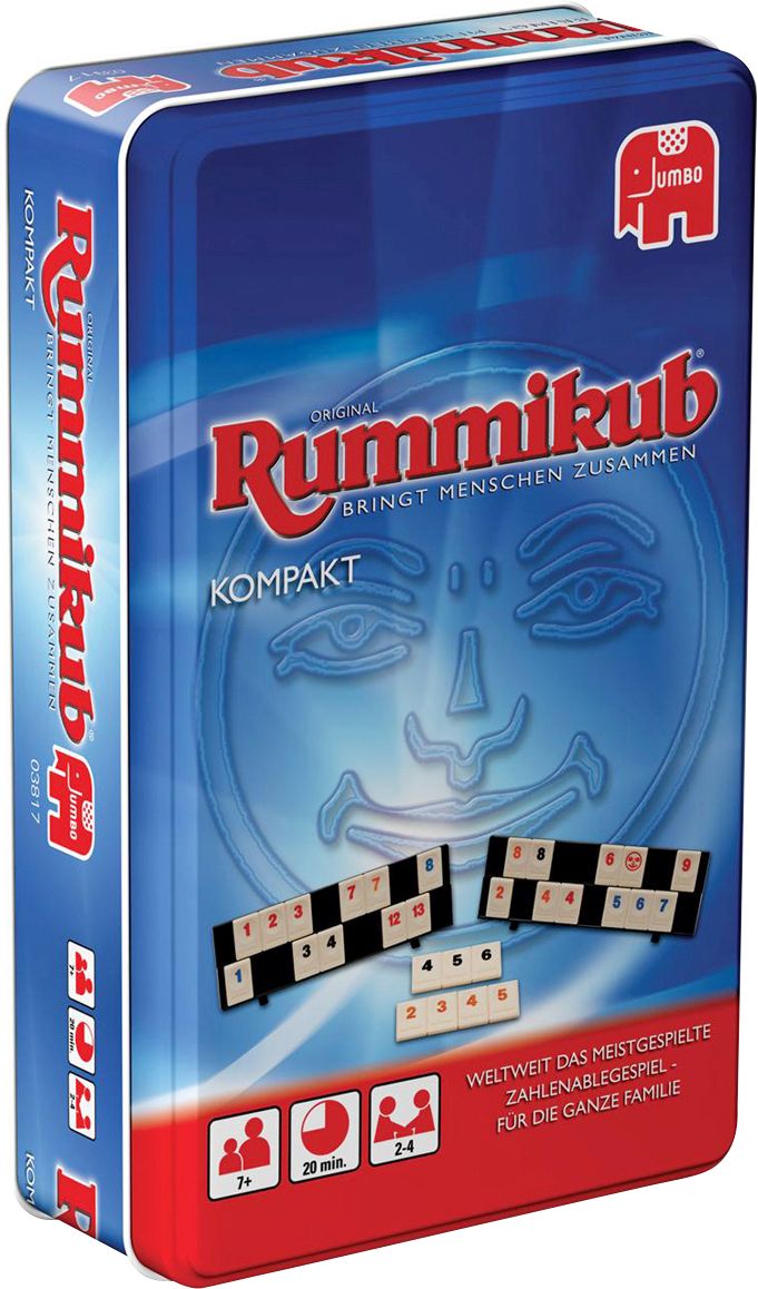 Jumbo 03817 Original Rummikub Kompakt in Metalldose