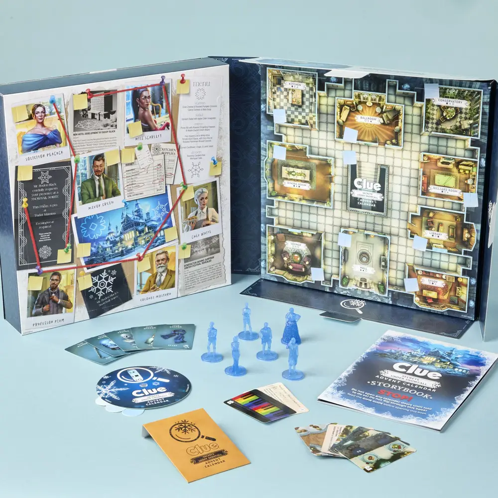 Cluedo Adventskalender Secrets Under Snowfall