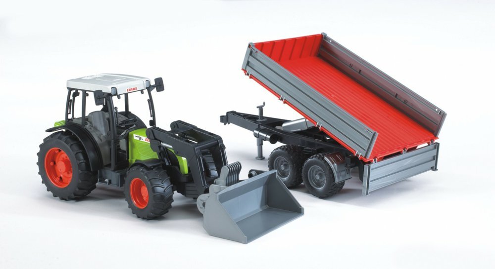 Bruder 02112 Claas Nectis 267 F Mit Frontlader Und Bordwandanhänger Bruder, 02112, Claas, Nectis, 267, F, Mit, Frontlader, Und, Bordwandanhänger, Traktor, Transport, Fahrzeug, Maschine, Rad