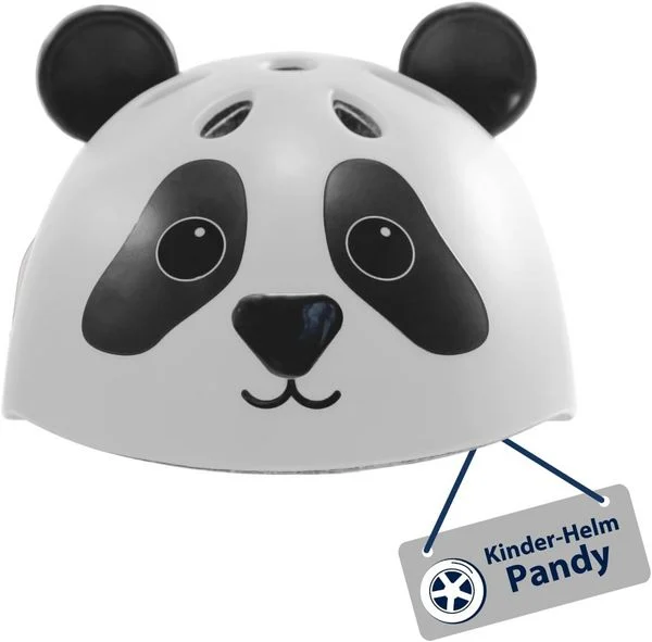 Kinderhelm Pandy, schwarz-weiß, Gr. 44-47