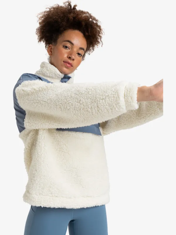 ROXY Waves Of Warmth - Fleece mit Halbreißverschluss für Frauen GR. L