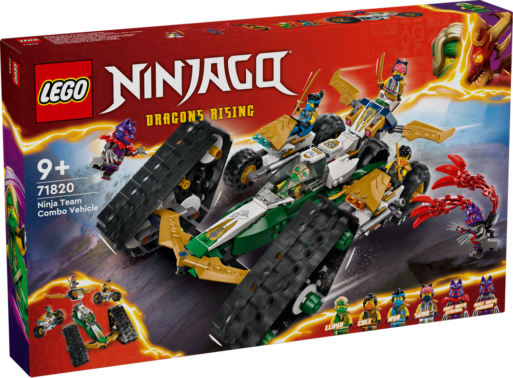 LEGO 71820 NINJAGO® Kombi-Raupe des Ninja-Teams LEGO, 71820, NINJAGO®, Kombi-Raupe, des, Ninja-Teams, Maschine, Rad, Person